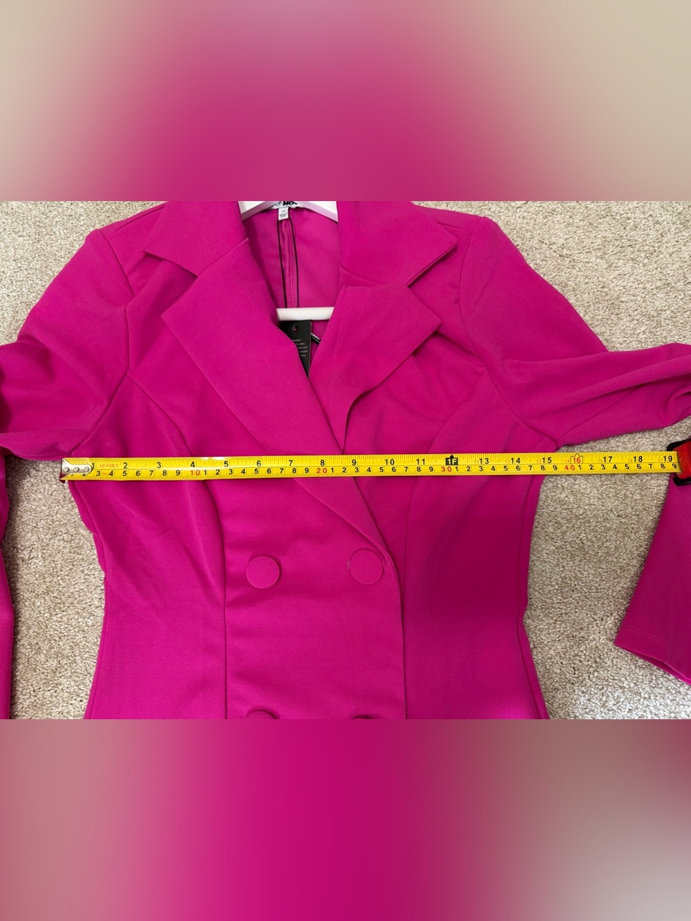 NWT Fashion Nova hot pink blazer mini dress - Picture 5 of 8